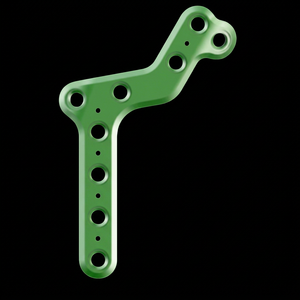 AISLING INTERNATIONAL Placa de Bloqueo Fibular Distal Ortopédica Verde Tipo II, Instrumental Quirúrgico Manual para Fijación Ósea, Set para Clínica - Product Image 1