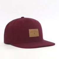 Topi Snapback Unisex 6 Panel Bahan Katun Twill Berlogo Kulit Custom, Model Flat Brim, Bernapas, Cocok untuk Olahraga Luar Ruangan, Laris di Tahun 2026