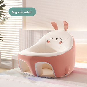 Silla de Bebé para Verano, Anti-caídas, Asiento de Aprendizaje para Bebés de 3 a 12 Meses, de Felpa, con Diseño de Dibujos Animados, Lavable, Multifuncional, Silla de Comer - Product Image 5