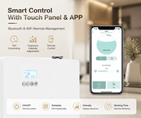 Vente directe usine : Diffuseur d'huiles essentielles intelligent mural en métal, personnalisé pour usage commercial et hôtelier, machine à parfum design pour systèmes CVC