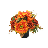 Couronne florale artificielle en gros pour événements : Arrangement de récolte d'automne, Halloween, Noël, et commémorations – Vente en gros