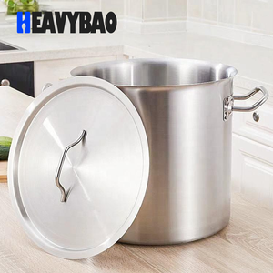 Heavybao Thương Mại Cơ Thể Thấp Chất Lượng Cao Nhà Bếp Sử Dụng Thép Không Gỉ Kho Nồi Đồ Nấu Nướng Nồi Cho Súp Lưu Trữ - Product Image 5
