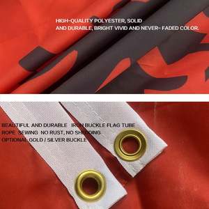 Bannière de drapeau albanais personnalisable de haute qualité 100% impression Polyester 2X3ft 4X6ft 3X5ft National grande assurance automobile - Product Image 5