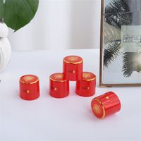 Capsule thermorétractable en PVC pour bouchon de bouteille de whisky, liqueur ou vin, à prix réduit, avec dessus gaufré