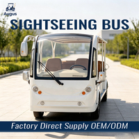 Bus touristique électrique 14, 17, 19, 23 places, alimenté par batterie au lithium, pour sites touristiques, parcs et campus