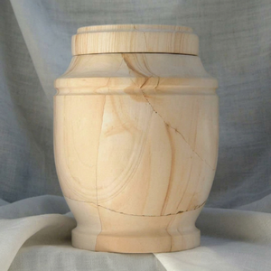 Urne funéraire en marbre beige clair, style européen, pour adultes, polie, pour cendres humaines, souvenir commémoratif, écologique, personnalisable - Product Image 1