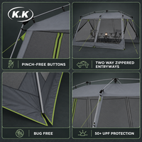 Tente de camping instantanée Kawagebo Kamp (KK) résistante aux UV 12' x 10' pour famille, idéale pour l'extérieur - Fournisseur personnalisé