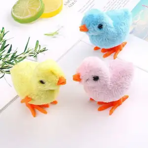 Sevimli tavuk peluş doldurulmuş oyuncak popüler çocuk favori hareketli tavuk dolması hayvan peluş oyuncak