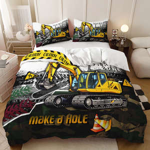 Kỹ Thuật Xe 3D Mô Hình Chàng Trai Thoải Mái Mềm Mại Bộ Đồ Giường Duvet Bìa 3 Mảnh Thiết Lập - Product Image 6