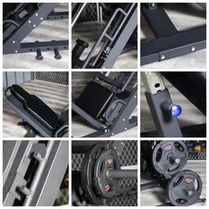 Ticari dikey bacak basın makinesi spor ekipmanları satış Hack Squat Precor 45 derece bacak basın makinesi - Product Image 6