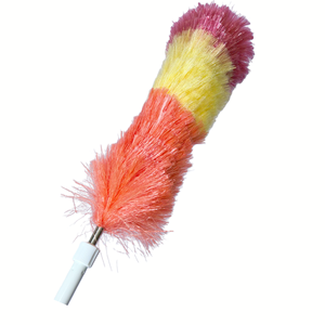 伸縮式スタティックダスター 再利用可能なマイクロファイバーダスター 90インチ伸縮ポール付き、曲げ可能で洗えるダスターヘッド 天井用 - Product Image 2