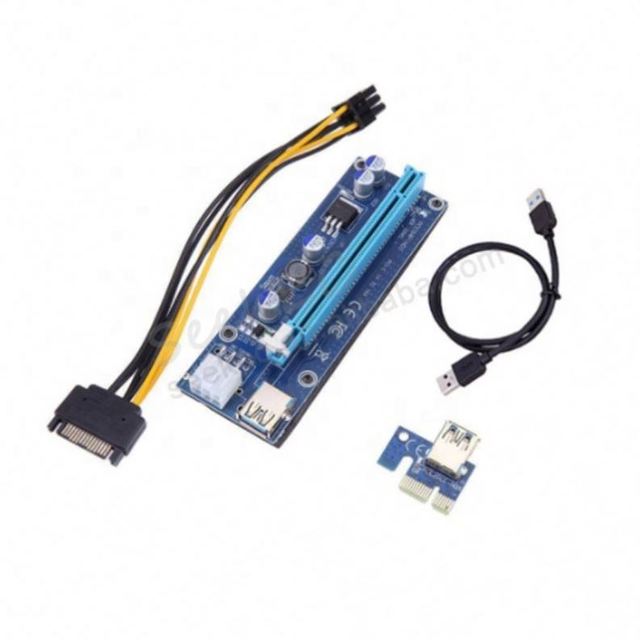 Cable Asic USB Riser PCI-E Riser Card PCI-Express 1X to16x Extender Riser