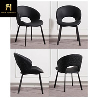 Table d'intérieur moderne et minimaliste pour les ongles Chaise de salle à manger de luxe Décoration Chaise de salle à manger élégante et haut de gamme