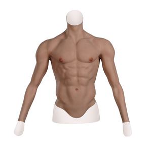 Kostum Otot Silikon Realistis dengan Lengan, Otot Palsu di Dada untuk Cosplay <span class=keywords><strong>Halloween</strong></span> - Product Image 1