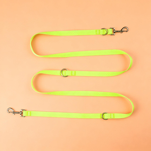 Dual-<b>Headed</b> PVC Dog Leash Waterproof Fashionable Modern Luxury <b>Style</b> Solid Pattern Durable Soft Pet Accessory Wholesale OEM ODM - Product Image 1