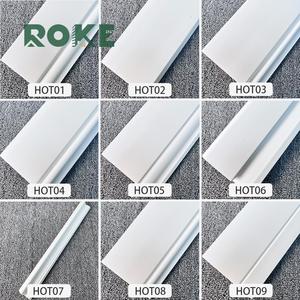 Roke Polystyrene PS Gỗ gỗ wainscote Trắng phòng tắm không thấm nước tự dính Ốp chân Tường Khung dòng Hội Đồng Quản Trị - Product Image 5