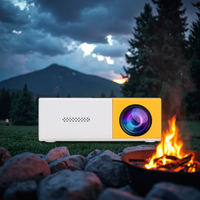 Lage MOQ fabrieks prijs YG300 Android9 WiFi LED Smart LCD projector 4K klaar zakformaat draagbare mini hoge helderheid