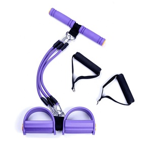 Fasce di resistenza al pedale con manico estrattori a pedale <span class=keywords><strong>elastici</strong></span> a 3 tubi <span class=keywords><strong>per</strong></span> allungare l'<span class=keywords><strong>allenamento</strong></span> dimagrante - Product Image 6
