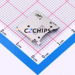 TF-43 SD Card / Memory Card Connector SMD Connector - Product Image 1