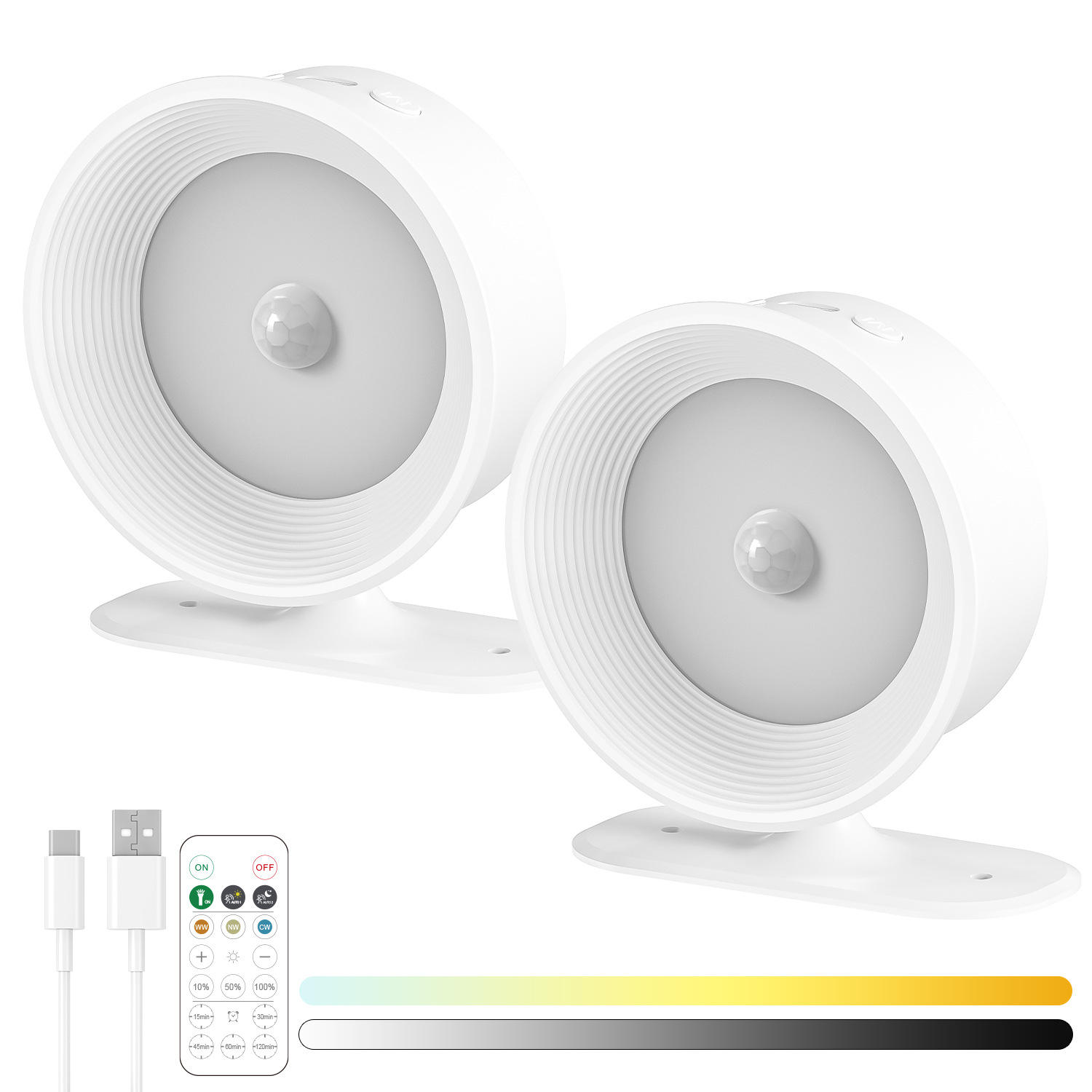 WHITE - 2 pack - sensor