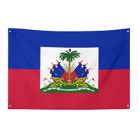 Drapeau national d'Haïti - Drapeau de grande taille - Indispensable pour les événements, les défilés et la décoration intérieure