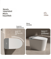 WC intelligent électrique PLMR SW8846 à double chasse automatique, siège chauffant, télécommande, à poser au sol pour salle de bain