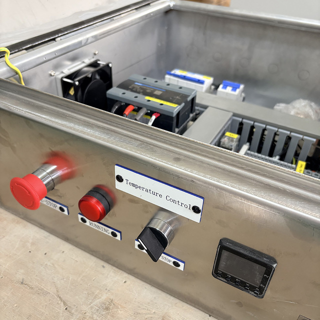 Factory Price IP54 Stainless Steel Power Distribution Box with Fan Digital Temperature Control Panel Board