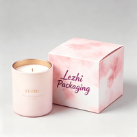 Caja de Regalo para Velas con Diseño Personalizado, Caja de Embalaje para Velas y Cremas Faciales, Caja de Cartón de 350 GSM Color Marfil para Cosméticos