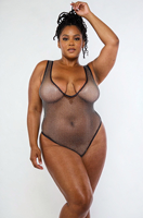 Carnaval Monokini Visnet Badpak OEM Private Label Aangepast Logo Plus Size Sheer Mesh Zwemkleding voor Jouvert Miami Groothandel