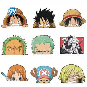 Un pezzo Anime scimmia D Luffy auto adesivo gratta e vinci Roronoa Zoro Sanji adesivo decorativo giocattolo per bambini regalo di compleanno - Product Image 2