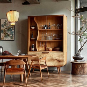 Tủ đựng đồ kiểu tối giản bằng gỗ tự nhiên, phong cách cổ điển, có ngăn kéo - Product Image 5