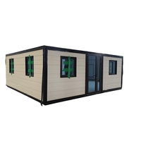 Maisons de conteneurs extensibles pliantes en bois et en acier de 20 pieds 30 pieds 40 pieds pour l'Australie Appartement Hôtel Villa Utilisation de bureau