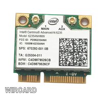 Module WIFI double bande Carte de communication sans fil 300M 2.4G 5.0G AC 6235 6205 7260 mini PCIE M.2 WIFI & BT Adaptateur 2in1
