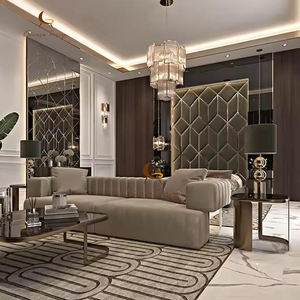 Ensemble de Chambre à Coucher de Luxe Moderne Style Italien <span class=keywords><strong>2025</strong></span> avec Cadre en Bois et Velours, Tailles Queen et <span class=keywords><strong>King</strong></span> - Product Image 5