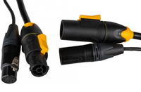Câble Dmx Xlr 5pin 3pin vers Powercon True1 câble combiné hybride cordon d'alimentation rallonge pour l'éclairage de scène