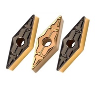 Plaquettes de tournage VNMG 35 degrés rhombiques en carbure pour machine de tournage CNC, pour l'usinage de l'acier inoxydable