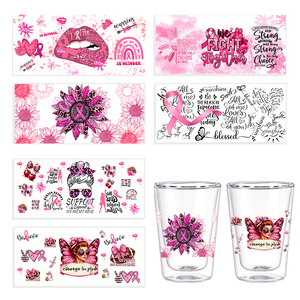 Tazza in Vetro Borosilicato a Doppia Parete da 400ml con Tema Natalizio, Bicchiere Creativo per le Festività con Adesivi <span class=keywords><strong>UV</strong></span> per Regalo e Uso Domestico - Product Image 2