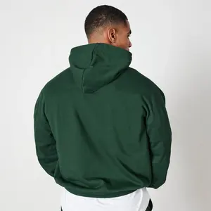 Felpe con Cappuccio Crop Personalizzate in Cotone/Poliestere Pesante per Uomo, Alta Qualità, Oversize, Pullover Neutro - Product Image 3