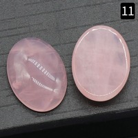 Cabochon ovale Flatback pierres précieuses perles cristal de guérison Quartz clair pierre naturelle pour bagues collier fabrication de bijoux accessoires