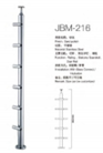 Gelander en acier inoxydable pour balcon extérieur, ensemble de barres rondes, colonne, barre, gelander, SUS 304, barre de sécurité, main courante