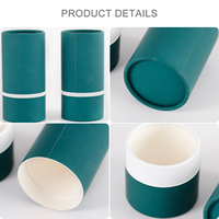 Tubes d'emballage cosmétiques en papier biodégradable et recyclable pour les soins de la peau, tubes cylindriques en carton kraft résistant à l'huile