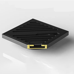 Drain de sol en acier inoxydable <span class=keywords><strong>2022</strong></span> Offre Spéciale 9mm Grille de drainage noire galvanisée Drain de sol anti-odeur - Product Image 5