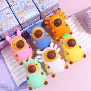Juguete de Peluche de Capibara, Material TPR, Popular en Internet, Alivia el Estrés, Recuperación Lenta, Regalo de Animales, Venta al por Mayor para Niños y Adultos - Product Image 5