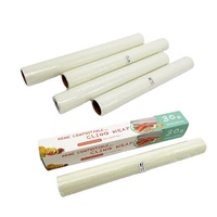 Pla Food Clicing Wrap Biologisch Afbreekbaar Vlees Fruit Pla Wrap Film Jumbo Roll Clear Krimpfolie Food Grade Stretch Film