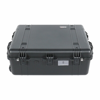 Boîte à outils en PP rigide de bonne qualité, étanche IP67, résistante aux chocs IK10, pour le stockage d'instruments en extérieur, portable avec roulettes et poignée