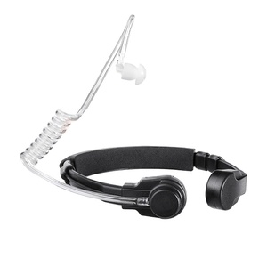 Gorge Microphone Réduction Du Bruit Tactique MIC Cou Casque Microphone Radio Bidirectionnelle Talkie Walkie Sport <span class=keywords><strong>Wargame</strong></span> Sécurité - Product Image 1