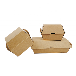 Tùy chỉnh kraft giấy takeout container pháp chiên chip chủ và bản lề Burger hộp cho thức ăn nhanh Bao bì in để đặt hàng - Product Image 2