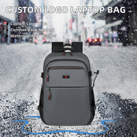 Sac à dos pour ordinateur portable de voyage en plein air de haute qualité avec logo personnalisé, unisexe, imperméable, en cuir PU, fermeture éclair, 15 pouces, sacs pour ordinateur portable pour étudiants