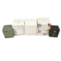 Ensemble de bougies parfumées personnalisées à faible MOQ avec boîte cadeau, boîte en papier de luxe pour bougies, boîtes à bougies haut de gamme