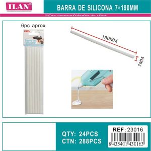 Bastoncini di silicone Ilan 7x190mm per progetti artigianali e fai da te - Product Image 3